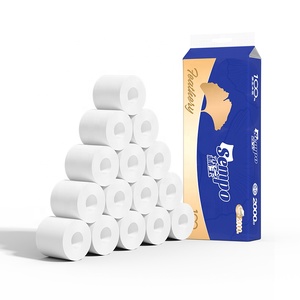 Bán Buôn 5 Lớp 60 Cuộn 100% Trinh Nữ Gỗ Bột Giấy Nhà Vệ Sinh Giấy Cuộn Tùy Biến Nhà Vệ Sinh Khăn Giấy Cho Phòng Tắm - Product Image 1