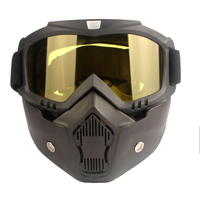 Lunettes de moto coupe-vent emballées, lunettes de moto tout-terrain ATV, lunettes de moto amovibles pour casque intégral