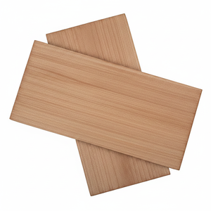 Tablones de madera de cedro Dos tablas de cedro listas para colocar comida encima y cocinar Humo en hornos de barbacoa y cocina - Product Image 2