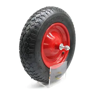 16 "x 4.80/4.00-8 2PR充气轮胎车轮，用于麻袋卡车手推车花园手推车