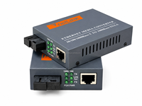 10/100/1000M Ethernet Single Mode 20km Fiber Optik Transceiver SC RJ45 Gigabit Endüstriyel Medya Dönüştürücü