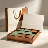 Coffret d'emballage de luxe personnalisé Forest Packing avec couvercle et base, séparateurs en papier pour cosmétiques et bijoux
