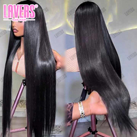 Wig rambut asli Vietnam 15A Bone Straight Sdd, Wig rambut manusia lurus panjang, Wig rambut manusia HD Lace Front Vietnam asli 13X4 13X6