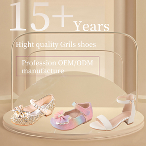 Nouvelles sandales blanches pour filles, chaussures de princesse d'été à talons pour enfants, chaussures de danse pour spectacles scolaires, chaussures de fête pour filles - Product Image 4