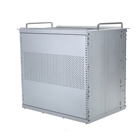 Chasis de control de tránsito por riel de comunicación 7U Schroff con perfil de aluminio, acero galvanizado, IP54, anodizado y serigrafiado