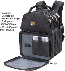 FREE SAMPLE 1132 75-Pocket <strong>Tool</strong> Backpack <strong>Tool</strong> <strong>Bag</strong> - Product Image 2