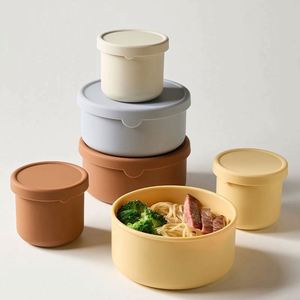 Reusable Silicone Lunch Meal Box Microwave Heating Special & Sealed for Food Preservation for <b>Presents</b> - Product Image 4