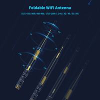 Antenne de routeur Wifi externe 5dBi 2.4G 5.8G, antenne de communication universelle large bande omnidirectionnelle en caoutchouc 12dBi 1710-1900MHZ 3G 5G LTE