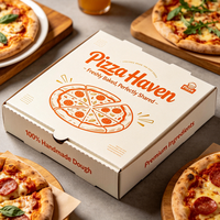 Boîte à pizza à longue conservation de la chaleur, boîte en carton ondulé isolée pour la livraison de nourriture à emporter sur de longues distances, vente en gros