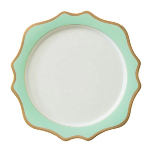 Nouvel Arrivage en Gros : Service de Vaisselle en Porcelaine Fine avec Bord Doré, Assiettes de Dîner Motif Tournesol pour Mariages et Fêtes - Product Image 3