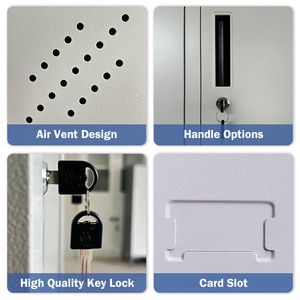 Trung Quốc Dễ Dàng Lắp Ráp Nhân Viên Thay Đổi Phòng Kim Loại Locker 6 Cửa Phòng Tập Thể Dục Thép Locker - Product Image 6