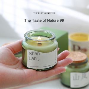 Bougie d'aromathérapie en liège vert, en cire de soja, parfumée, pour la maison, cadeau créatif de niche, vente en gros - Product Image 2