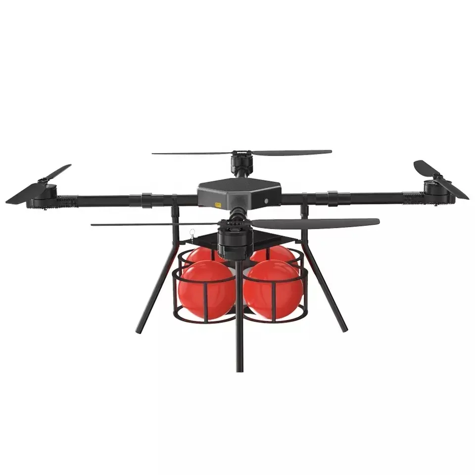 Wheelbase pemadam api Uav Drone, untuk sistem jatuh Drone untuk api Annihilator aplikasi industri Uav RC