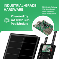 D5L-G1 Mesh Solar Node Repeater dengan GAT562 30S Kit Board 30dbm High Power LoRa PCB untuk Perangkat Meshtastic Meshcore Kits