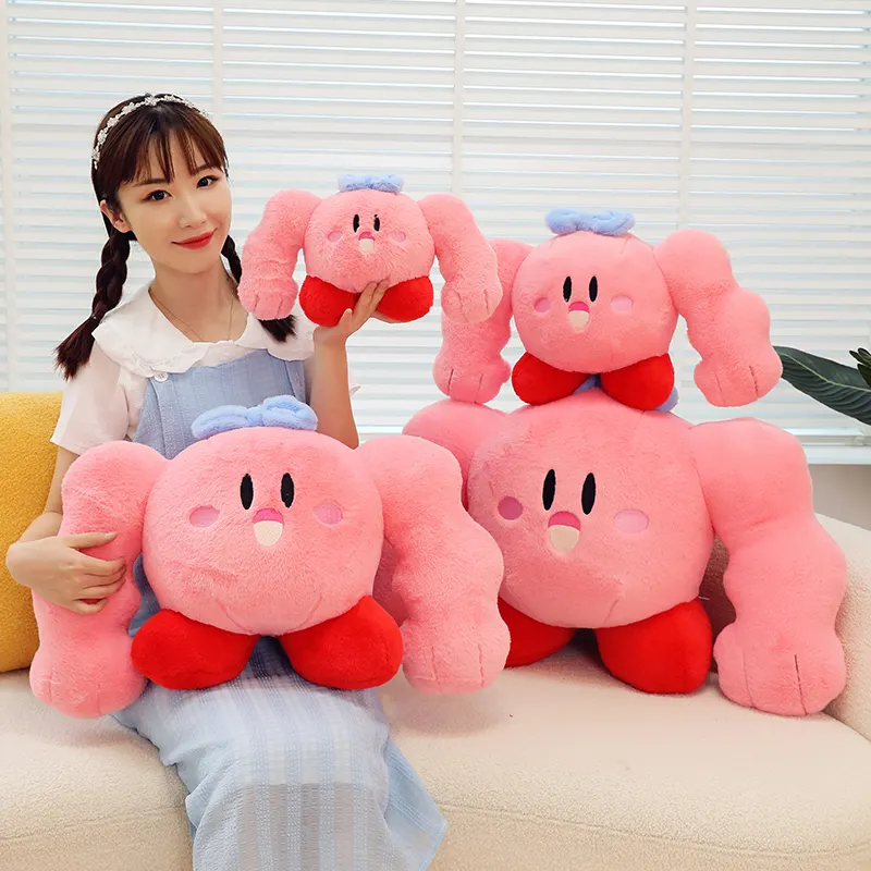 Muscle Kirby Cadeaux d'anniversaire Jouet en peluche personnalisé en gros Jouets en peluche pour enfants