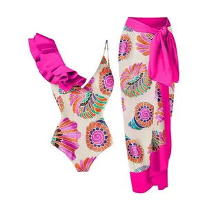 Custom Ladies New Design Print Beach wear Designer Luxus Brasil enos 2-teiliges Bikini-Set Bade bekleidung