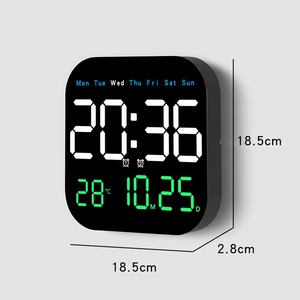 Khuyến mãi mới thông minh đồng hồ lớn lớn LED kỹ thuật số điều khiển đài phát thanh LED đồng hồ treo tường báo động Bluetooth với ngày và ngày - Product Image 6
