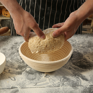 Panier de Fermentation <span class=keywords><strong>en</strong></span> Rotin d'Indonésie pour Pain Artisanal, Panier Rond pour Levée de Pâte à Pain - Product Image 5