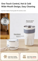 Refroidisseur et chauffe-boissons électrique OEM double usage, refroidisseur de boissons de bureau, sous-verre à refroidissement rapide, tasse rafraîchissante, mini-refroidisseur de boissons