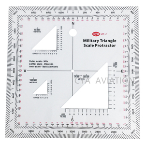 Échelle de lecture de cartes et <span class=keywords><strong>rapporteur</strong></span> d'angle CYA pour la lecture de cartes MP-2 - Product Image 2