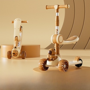 Trottinette Enfant Pliable 3 Roues avec Siège, Hauteur Réglable, Lumières et Musique – Vente en Gros - Product Image 2