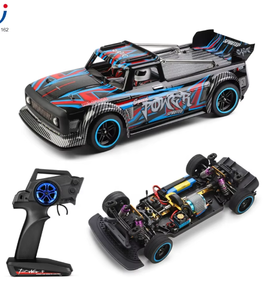 รถดริฟท์บังคับวิทยุ Wltoys 104072 ความเร็วสูง 60 กม./ชม. รถบังคับวิทยุความเร็วสูง 1/10 รถบังคับไร้แปรงถ่าน ขับเคลื่อน 4 ล้อ สำหรับผู้ใหญ่ - Product Image 2