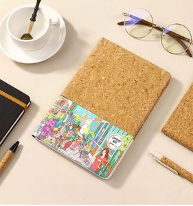 Ensemble cadeau de carnet en liège écologique Maxfree avec stylo, logo personnalisé, papeterie promotionnelle pour le bureau, l'école et les entreprises - Product Image 6