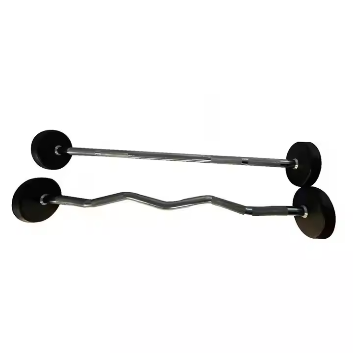 High Quality Steel Straight Curl Barbell