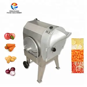 Máquina cortadora comercial de raíz, verduras, frutas, cebolla, anillos, zanahorias y patatas