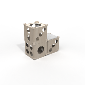 Bricolage pliable en bois intérieur grand petit <span class=keywords><strong>arbre</strong></span> à <span class=keywords><strong>chat</strong></span> <span class=keywords><strong>cube</strong></span> chambre maison pour chiens de compagnie maisons - Product Image 2