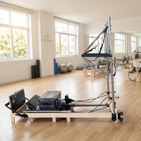 Machine de Pilates Commerciale Portable Reformer Pliable Tour Studio Bois Réglable Écologique Multifonction Santé du Corps