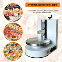 Machine à glaçage automatique et commerciale pour gâteaux d'anniversaire de forme ronde, machine à décorer les gâteaux