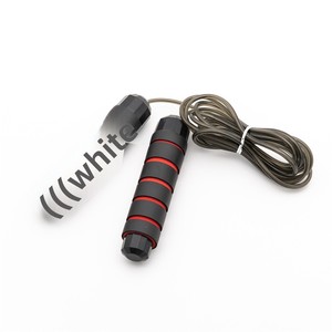 <span class=keywords><strong>Corde</strong></span> à <span class=keywords><strong>sauter</strong></span> lestée en fil d'acier pour adultes, réglable, avec roulements à billes, personnalisation possible, pour entraînement fitness et <span class=keywords><strong>perte</strong></span> <span class=keywords><strong>de</strong></span> poids - Product Image 3