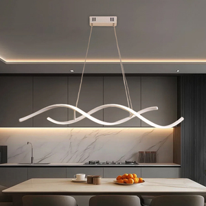 โคมไฟระย้า LED เปลี่ยนสีได้3สีสำหรับโต๊ะอาหารของโรงแรมการตกแต่งที่ทันสมัย - Product Image 1