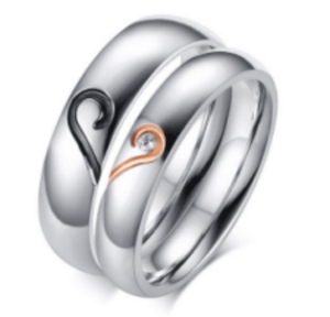 Style religieux personnalisé roi reine Valentine promesse amour Couple bague ensemble <span class=keywords><strong>taux</strong></span> de rachat élevés bijoux de mariage unique - Product Image 5