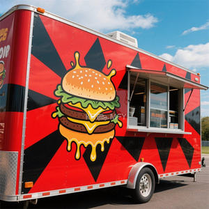 2025 Fully Equipped Mobile Trailer Fast Food Truck For Sale With Full <b>Kitchen</b> - Product Image 1