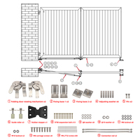 Kit de porte battante, quincaillerie de porte de garage, porte pliante sans rail
