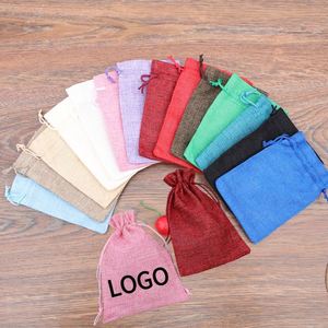 Customizable Jute Drawstring <b>Bags</b> for Household Use Reusable <b>Small</b> Grocery Shopping Wig <b>Bags</b> Coffee <b>Beans</b> Sacks Burlap Pouches - Product Image 1