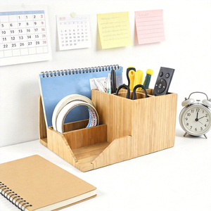 Hot Selling <strong>Wooden</strong> Desk Organizers Desk Paper Holder Office File Rack File <strong>Trays</strong> for Office Desk Organizer Use - Product Image 2