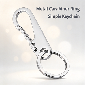 Factory Supplies Stainless Steel Waist Keychains, High-end Car Keychains with Keyring <strong>Brackets</strong>, Customized logo Carving Pendants - Product Image 1