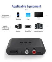 Récepteur audio NFC BT 5.3, clé USB, RCA, 3,5 mm AUX, adaptateur stéréo sans fil USB, appels mains libres pour voiture