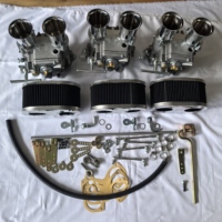 Kit de carburateur CZ2-0-45-6A trois 40/45/48/50/55DCOE avec filtre à air et tringlerie de tige supérieure adaptée aux moteurs 6 cylindres en ligne