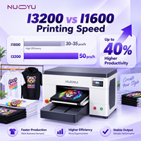 Imprimante DTG Epson I3200 à double tête, 50 pièces/heure, machine d'impression directe sur vêtement 500x400mm, carte Hoson, circulation automatique d'encre blanche