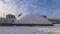 Dôme gonflable polyvalent, hall à membrane résistant aux vents forts pour activités multisports en intérieur