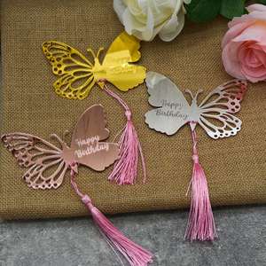 5 pièces de décorations personnalisées en acrylique en forme de papillon pour cadeaux de mariage, cartes d'invitation, étiquettes et faveurs d'anniversaire - Product Image 6