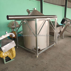 Prix du recyclage des déchets plastiques aujourd'hui : Combien coûte une tonne ? Silo en acier inoxydable avec ventilateur, réservoir de stockage, fabrication de granulés plastiques - Product Image 3