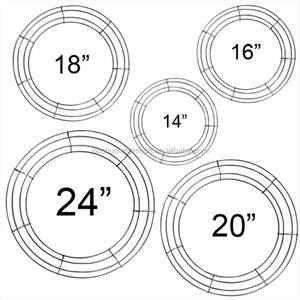 कस्टम सस्ते <span class=keywords><strong>20</strong></span> इंच हरी तार पुष्पांजलि फ्रेम शादी के लिए और दरवाजा फांसी सजावट - Product Image 6
