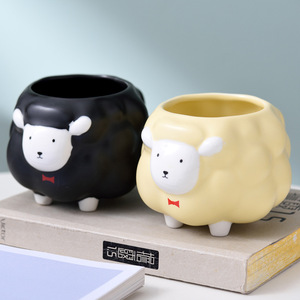 Taza de Oveja Adorable Resistente <span class=keywords><strong>a</strong></span> Altas Temperaturas, Apta para Microondas, con Asa, para Beber en Casa, para el <span class=keywords><strong>Desayuno</strong></span>, Regalo de <span class=keywords><strong>Cumpleaños</strong></span> para Niñas - Product Image 3