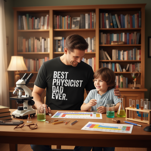 T-shirt « Meilleur papa physicien de tous les temps » pour cadeau pour les pères - Product Image 3