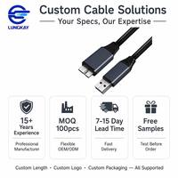 Cable de extensión blindado USB 3.0 tipo A macho a Micro-B macho para disco duro externo, cámara industrial y sistema de seguridad, 5 Gbps